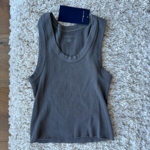 Brandy Melville Grey Crop Tank Top